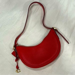 Red Coach Shoulder Bag
